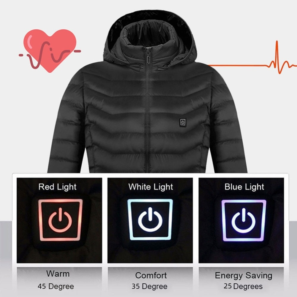 Hestiay New Heated J ofacket Coat USB Electric Thermal Cotton Vest for Men – Winter Warm Clothing #hestiay