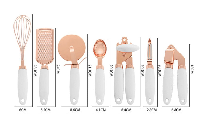 Hestiay Kitchen Peeler Gadget Set | Copper Plated Household Peeler Tools #hestiay