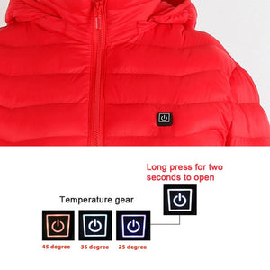 Hestiay New Heated J ofacket Coat USB Electric Thermal Cotton Vest for Men – Winter Warm Clothing #hestiay