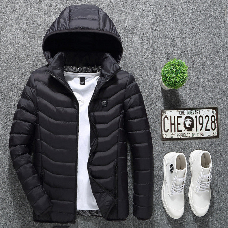 Hestiay New Heated J ofacket Coat USB Electric Thermal Cotton Vest for Men – Winter Warm Clothing #hestiay