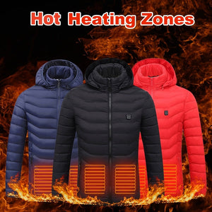 Hestiay New Heated J ofacket Coat USB Electric Thermal Cotton Vest for Men – Winter Warm Clothing #hestiay