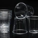 50 Pcs Clear Plastic Disposable Cups
