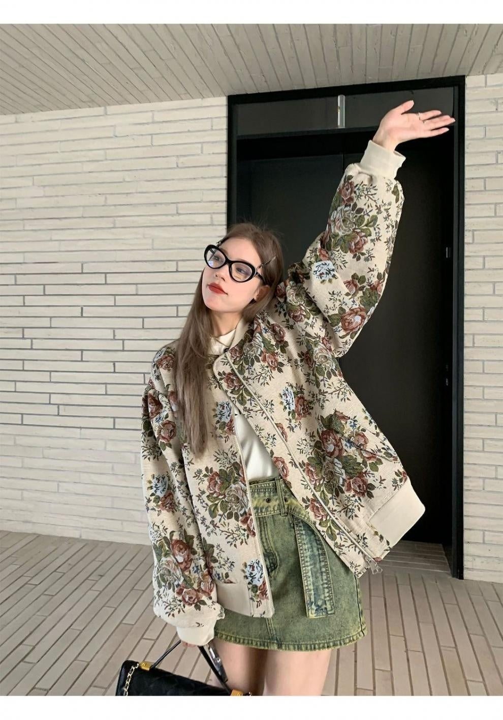 High-grade Fried Street Niche Design Korean Short Jacket