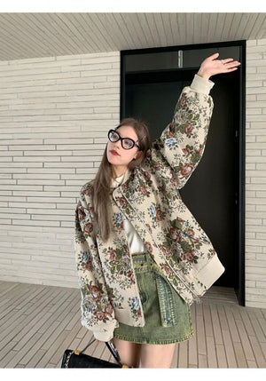 High-grade Fried Street Niche Design Korean Short Jacket