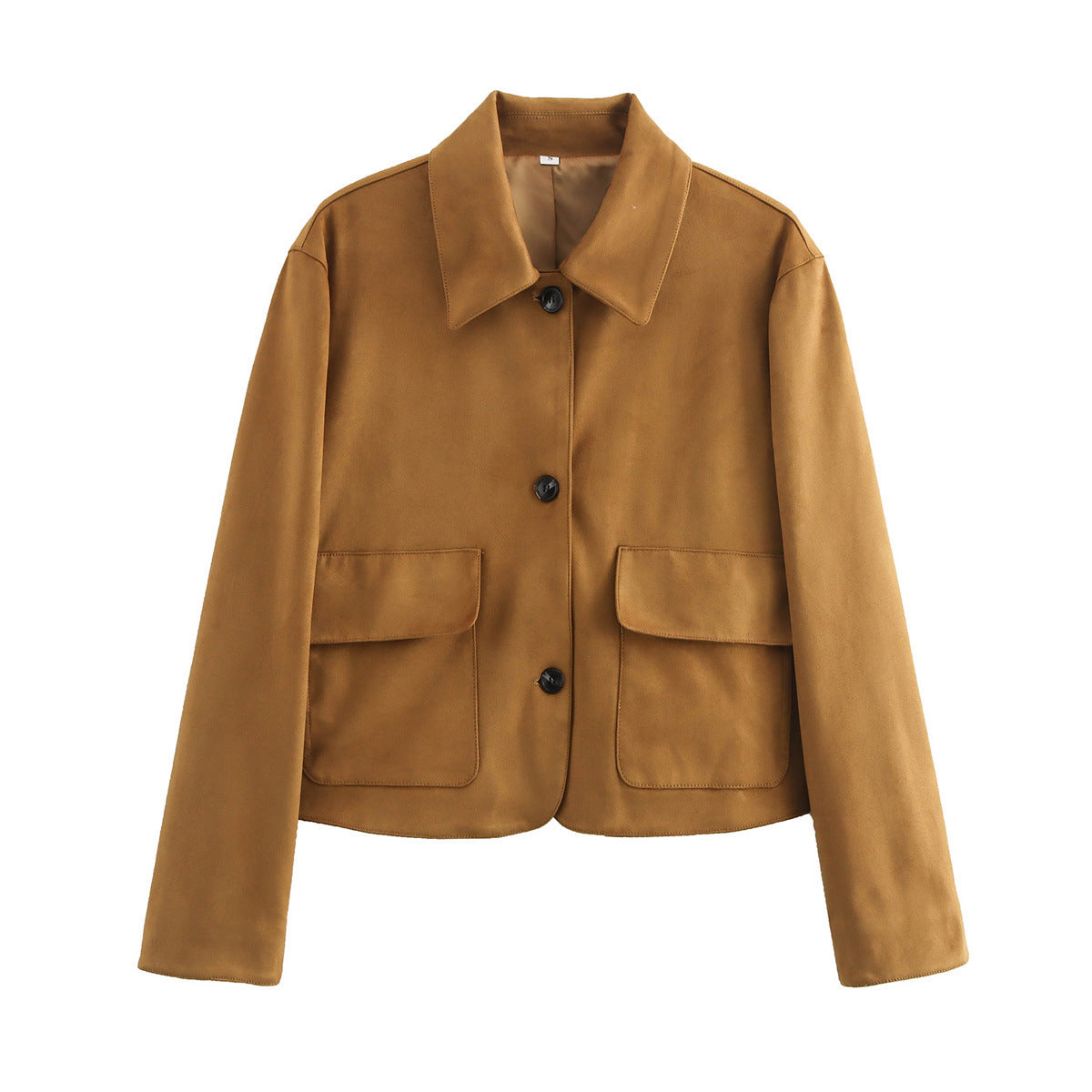Hestiay Women’s Retro Suede Jacket Coat | Long-Sleeved Lapel Outerwear Fashion #hestiay