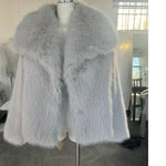 Winter Plush Coat Fashion Warm Thicken Fluffy Lapel Jacket Outwear Casual Long Sleeve Tops Womens Clothing Trendsi